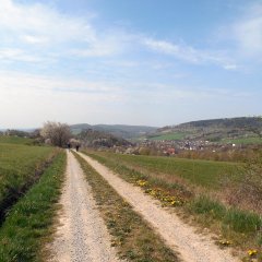 Wanderer auf dem Barbarossaweg