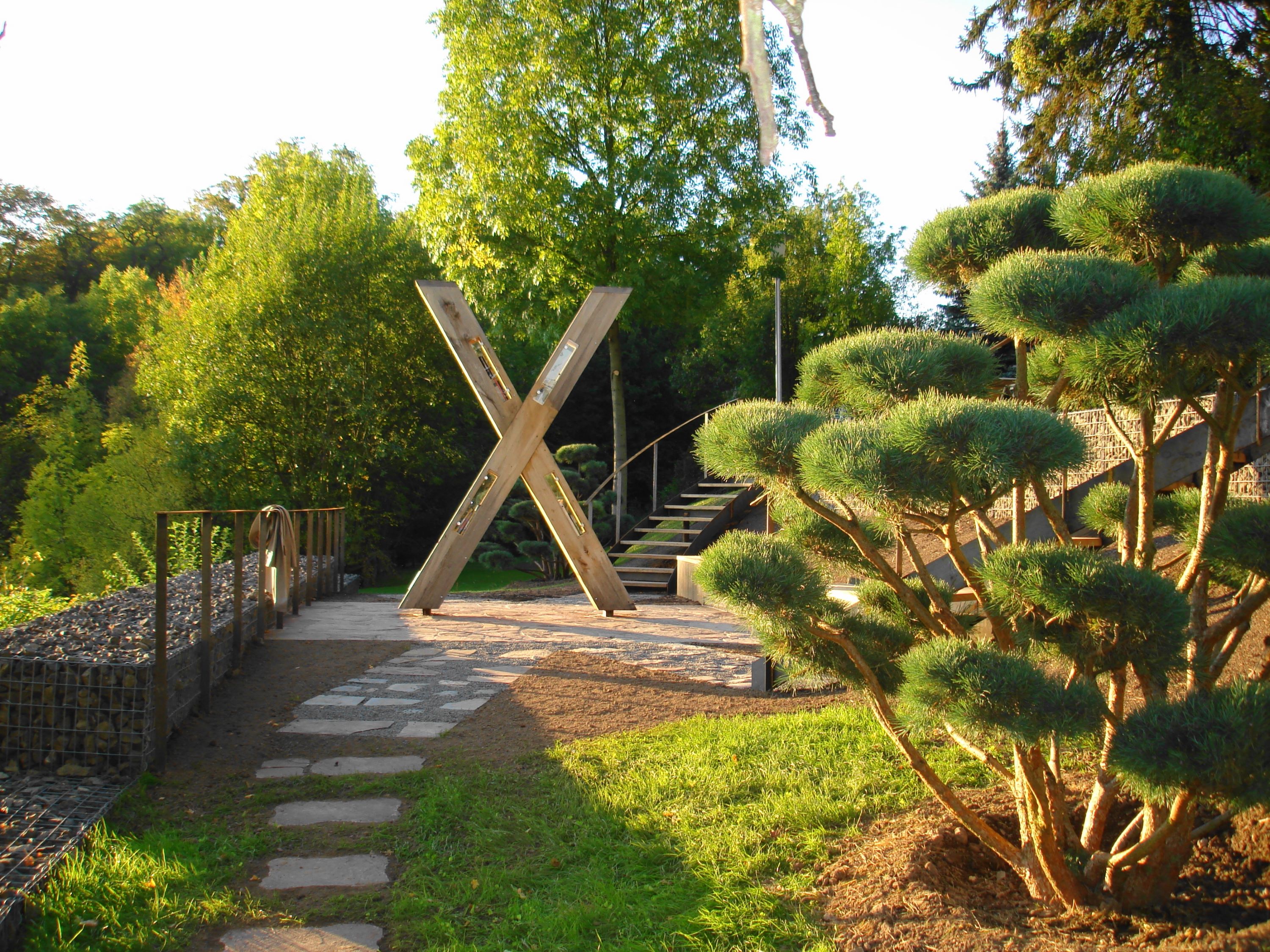 Kreuzungspunkt der ArsNatura-Wanderwege X8 und X3