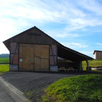 Außenansicht Dreschschuppen Metzebach