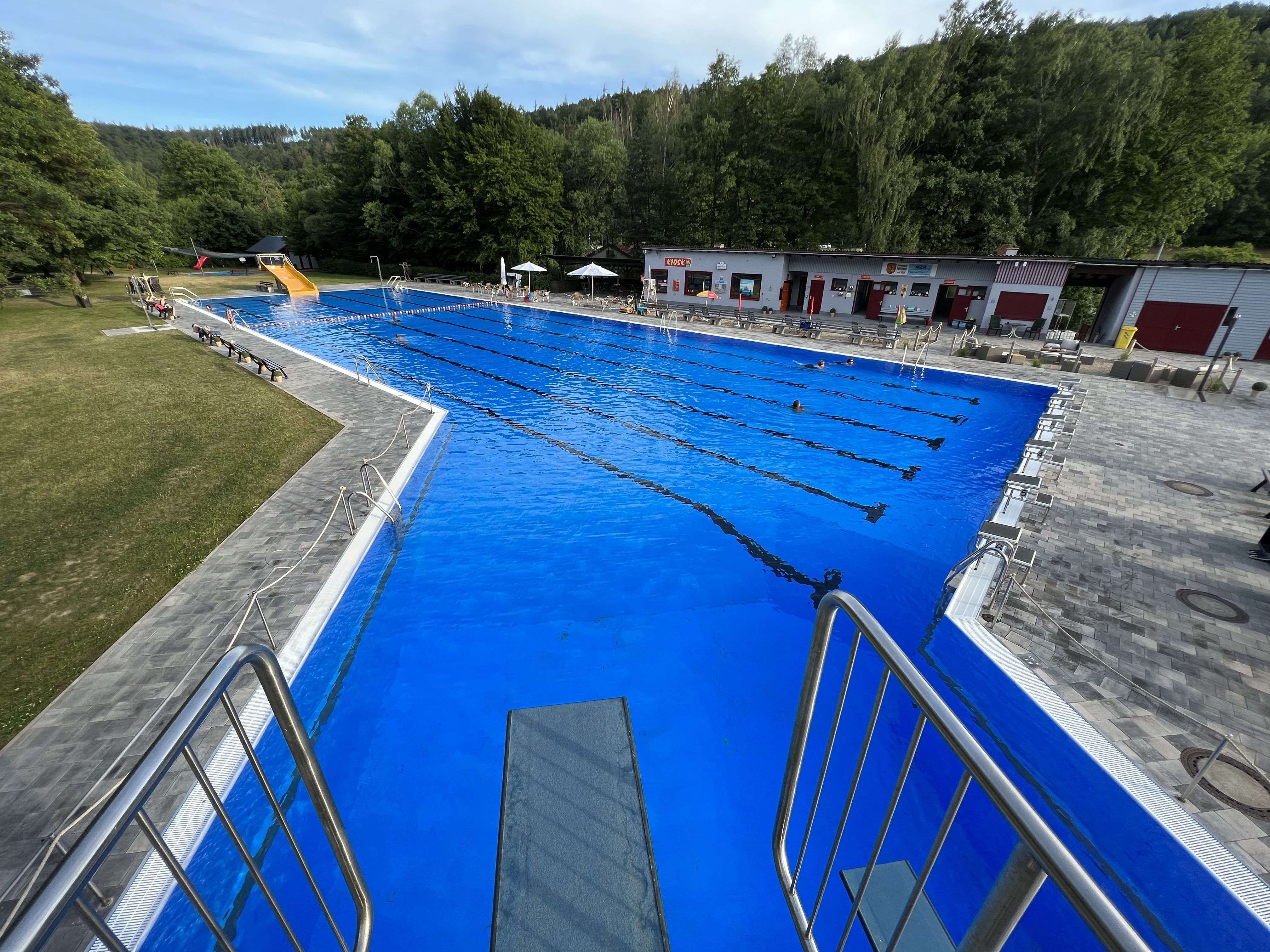 Schwimmerbecken des Freibades