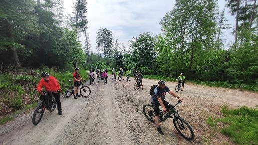 Radfahrerer auf Tour