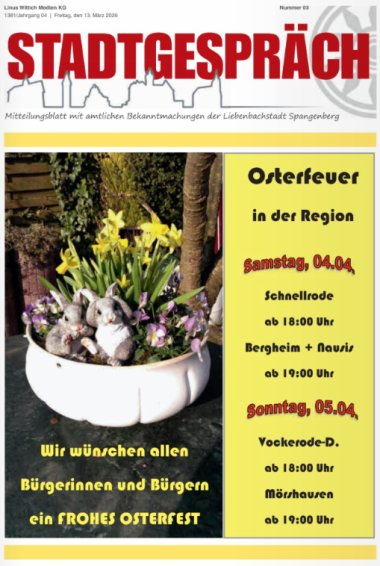 Titelblatt der aktuellen Ausgabe